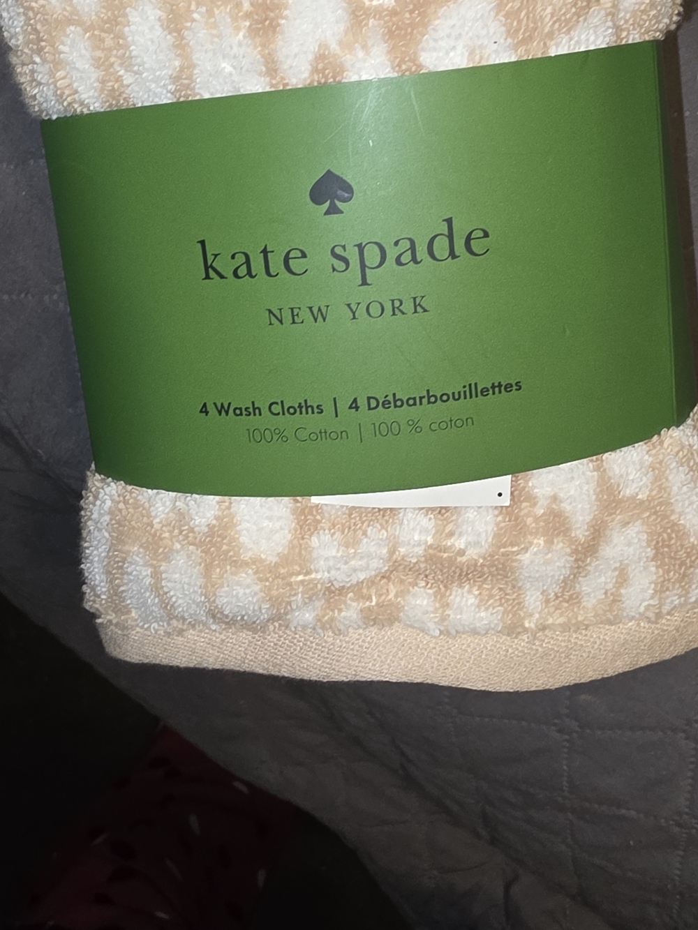 kate spade New York Beige & White Leopard Towel Set - Picture 2 of 4